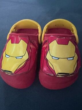 Kids Red and Yellow Iron Man Crocs